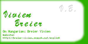 vivien breier business card